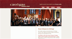 Desktop Screenshot of cantigas.net