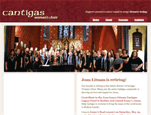 Tablet Screenshot of cantigas.net